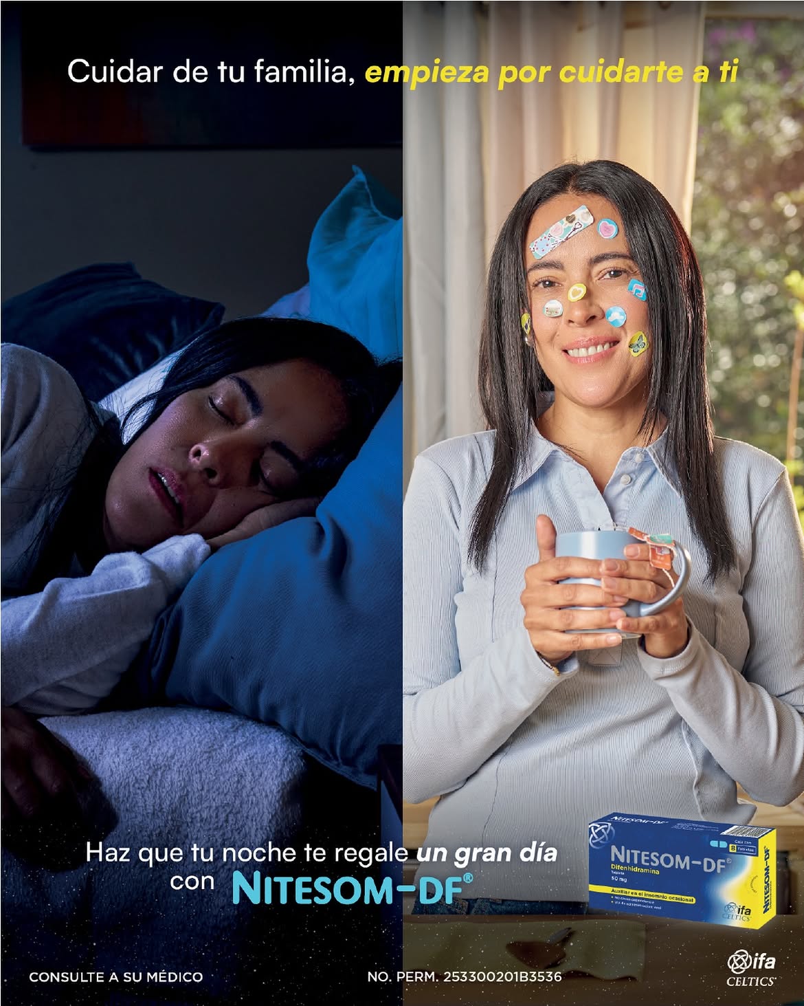 Diseño de producción para comercial de Nitesom, dirección de arte por Dayanara Gio